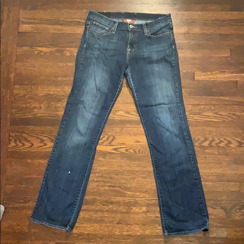 Lucky Brand Blue Ruby Sundown Straight Jeans 10
